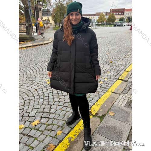 Zip Hooded Jacket Long Sleeve Women's Plus Size (3XL-8XL) POLISH FASHION PMWT21T21-69