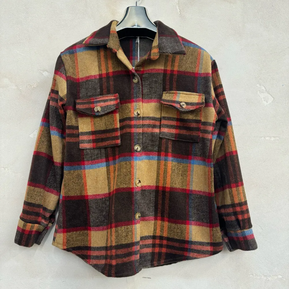 Košeľa teplá dlhý rukáv dámska (S/M/L ONE SIZE) TALIANSKA MÓDA IMPNF259040