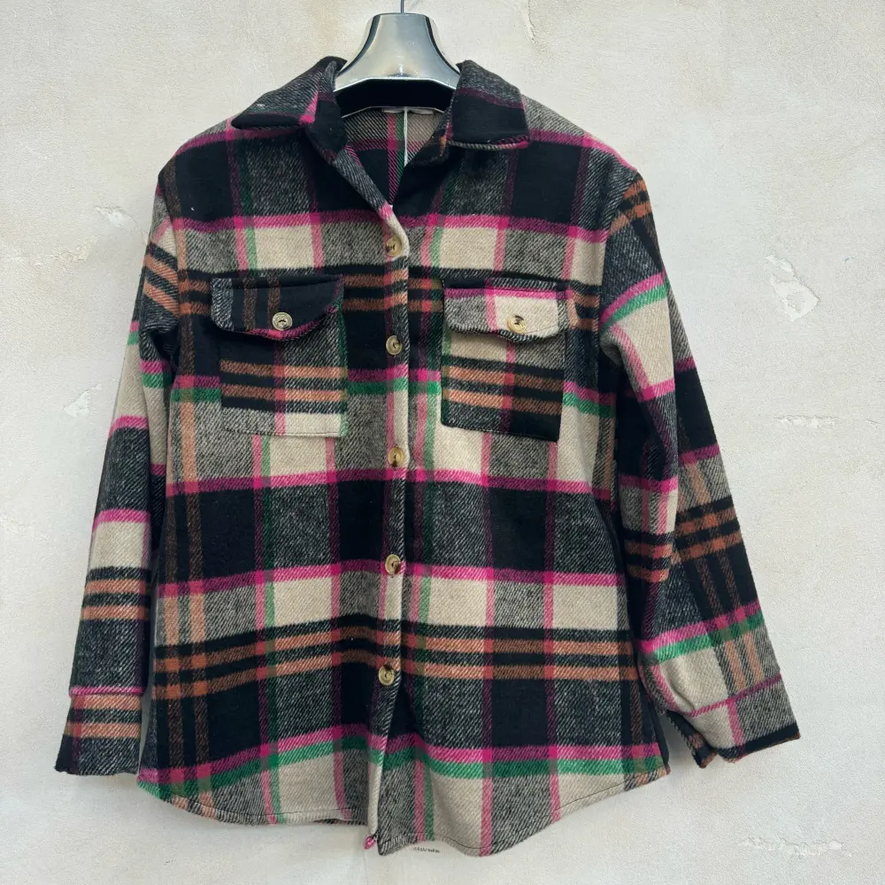 Košeľa teplá dlhý rukáv dámska (S/M/L ONE SIZE) TALIANSKA MÓDA IMPNF259040