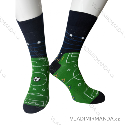 Ponožky veselé obrázkové slabé pánské pro fotbalisty (41-43,44-46) POLSKÁ MODA DPP250817