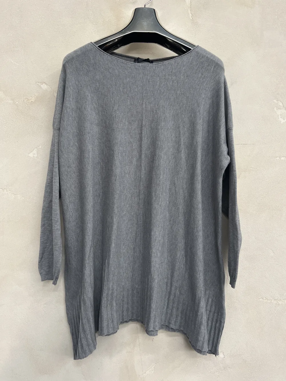 Svetr tenký prodloužený dlouhý rukáv dámský (S/M/L ONE SIZE) ITALSKÁ MÓDA IMPNF259088