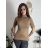 Women's long sleeve furry sweater (S/M/L ONE SIZE) ITALIAN FASHION IMWCH25116
