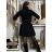 Damen 3/4 Langarm-Hemdkleid (XS/S/M Einheitsgröße) ITALIAN FASHION IMD25030