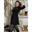 Damen 3/4 Langarm-Hemdkleid (XS/S/M Einheitsgröße) ITALIAN FASHION IMD25030