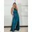 Long elegant sleeveless dress for women (S/M/L ONE SIZE) ITALIAN FASHION IMPBB25B22586 -   emerald green -   S / M / L