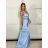 Long elegant sleeveless dress for women (S/M/L ONE SIZE) ITALIAN FASHION IMPBB25B22586 -   emerald green -   S / M / L