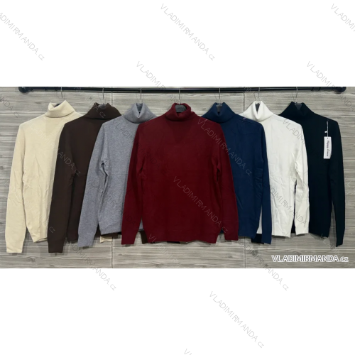 Sveter tenký s rolákom dlhý rukáv dámsky (S/M/L ONE SIZE) TALIANSKA MÓDA IMPOZ25MC2501