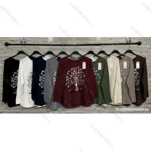 Sveter tenký dlhý rukáv dámsky (S/M/L ONE SIZE) TALIANSKA MÓDA IMPOZ25XDJ-024016