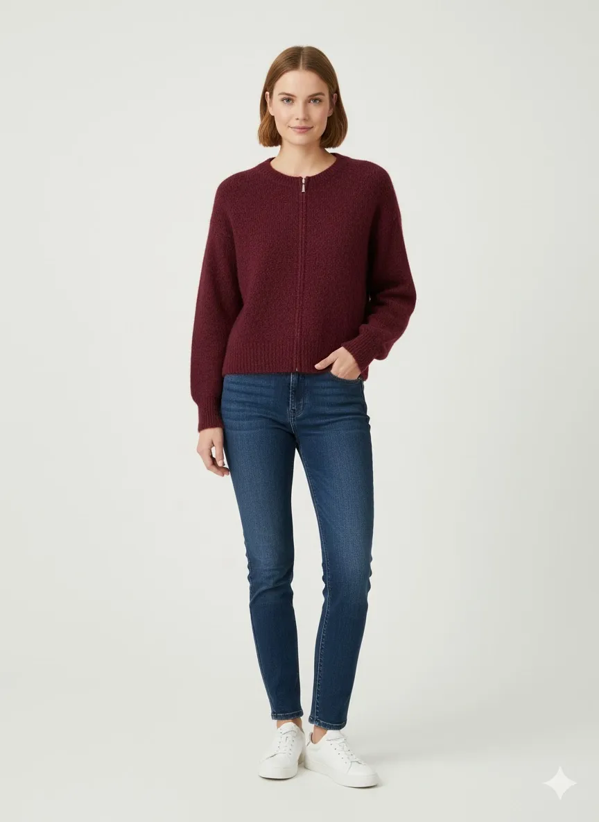 Mittellanger Damenrock (Einheitsgröße S/M) ITALIAN FASHION IMM23HG3154