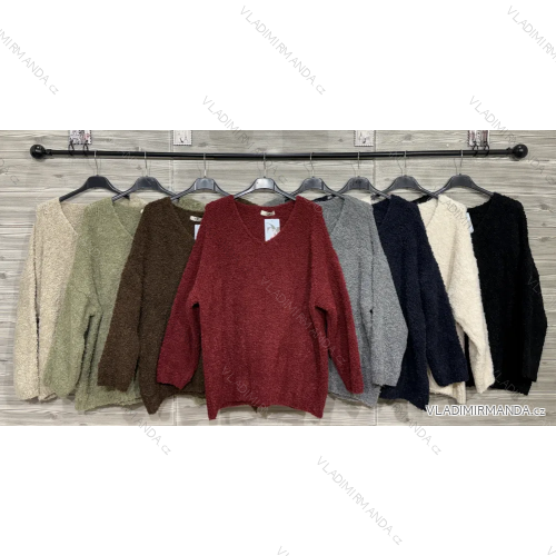 Svetr teplý dlouhý rukáv dámský (S/M/L ONE SIZE) IMPOZ25NY-9010