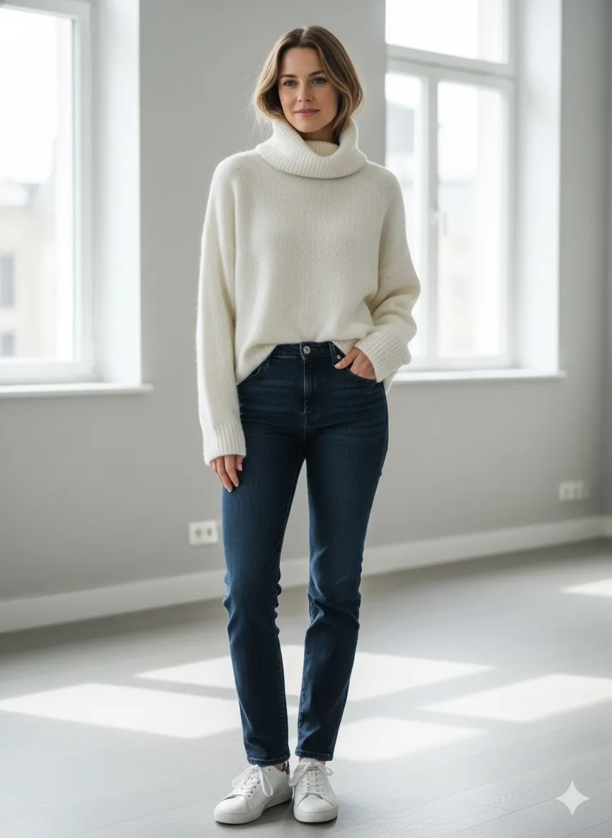 Mittellanger Damenrock (Einheitsgröße S/M) ITALIAN FASHION IMM23HG3154