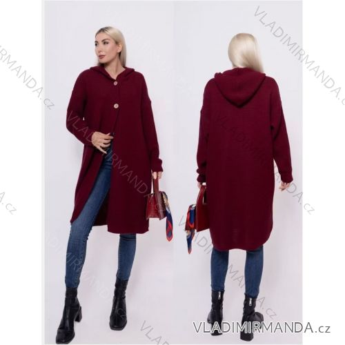 Women's Plus Size Hooded Jacket (XL/2XL ONE SIZE) ITALIAN FASHION IM422684