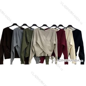 Svetr tenký dlouhý rukáv dámský nadrozměr (46/48/50 ONE SIZE) ITALSKÁ MÓDA IMC25535