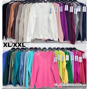 Svetr úpletový dlouhý rukáv dámský nadrozměr (XL/2XL ONE SIZE) IMWDL2510229