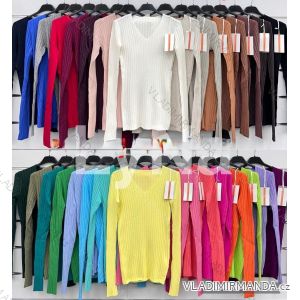 Svetr teplý dlouhý rukáv dámský (S/M/L ONE SIZE) IMWDL2510228