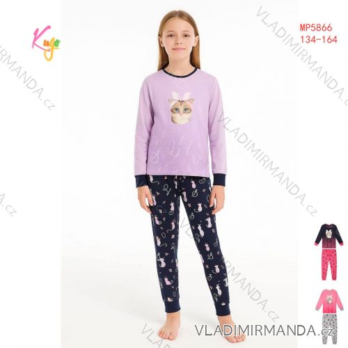 Pyžamo dlouhé dorost dívčí (134-164) KUGO MP5866