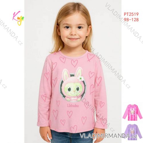 Tričko dlhý rukáv detské dievčenské (98-128) KUGO PT2519