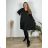 Šaty teplé dlhý rukáv dámske nadrozmer (52/54/56 ONE SIZE) TALIANSKA MÓDA IM425807