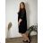 Women's Strapless Long Satin Party Dress (34-42) POLISH FASHION PMLEL24NATHALIE 42 black