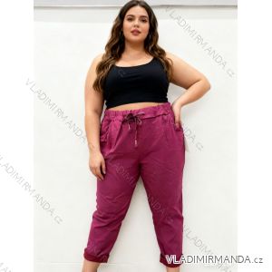 Kalhoty strečové teplé 3/4 krátké dámské (S/M/L ONE SIZE) ITALSKÁ MÓDA IM425834