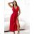 Šaty dlouhé společenské na ramínka dámské (S/M/L ONE SIZE) ITALSKÁ MÓDA IM425840