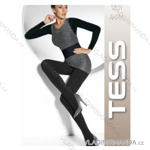 Punčochové nohavice akrylové s přidanou vlnou dámské 180DEN (158-180) TESS TESS25MONICA/DUR  čierna