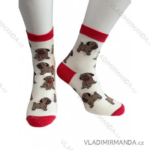 Ponožky veselé psíky dámske (35-37, 38-40) POLSKÁ MÓDA DPP22114