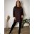 Women's Summer Long Harem Pants (42/44/46 ONE SIZE) ITALIAN FASHION IM424361 54/56/58 Brown