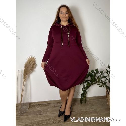 Women's oversized stretch sweatpants (50/52 ONE SIZE) ITALIAN FASHION IM425016