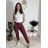 Nohavice strečové dlhé dámske PANTALONE  (S/M/L ONE SIZE) IMPOZ25LV-6318