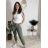 Nohavice strečové dlhé dámske PANTALONE  (S/M/L ONE SIZE) IMPOZ25LV-6318