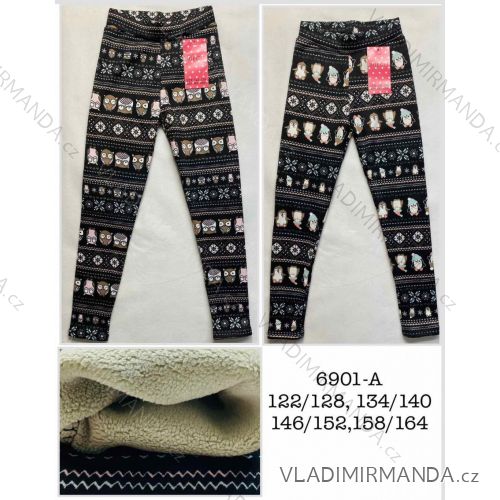 Legíny dlhé zateplené detské až dorast dievčenské (122/128 - 134/140 - 146/152 - 158/164) MIE256901-A