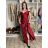 Langes, elegantes Kleid Carmen mit Trägern für Damen ADELE (M/L/XL, Einheitsgröße) ITALIENISCHE MODE IM4251147