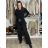 Women's denim jeans jacket (S-2xl) MOON GIRL MOG25GY1335 S black
