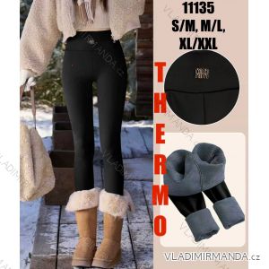 Legíny dlouhé zateplené dámské nadrozměr (S/M - M/L - XL/2XL) MIE2511135