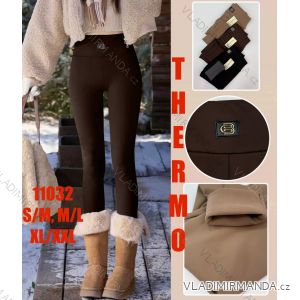 Legíny dlouhé thermo dámské nadrozměr (S/M - M/L - XL/XXL) MIE2511032