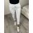 Women's stretch compression pants (S/M/L ONE SIZE) ITALIAN FASHION IMPLI248162 S / M / L white