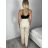 Kalhoty dlouhé dámské (XS/S/M ONE SIZE) ITALSKÁ MÓDA IMPVN258245/DU XS/S/M béžová