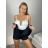 Women's short skirt with shorts (S/M ONE SIZE) TURKEY FASHION IMPGM2424505 L black