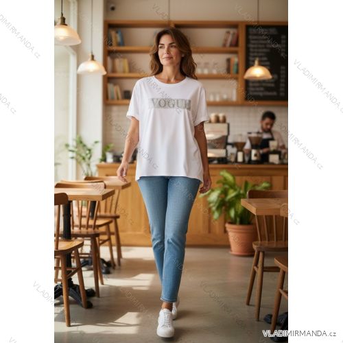 T-shirt short sleeve ladies (uni l-2xl) ITALIAN Fashion IM11736