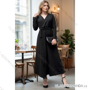 Šat elegantní třpytivé dlouhý rukáv dámské (S/M/L ONE SIZE) ITALSKÁ MÓDA IMD25350