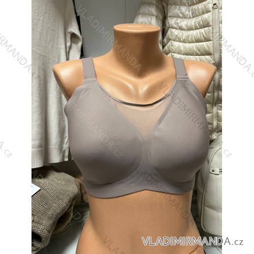 Podprsenka dámská nadrozměr (S-3XL) MAGNOLIA MAG25KJ15/DR Hnědá M