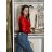 Eleganter Damen Bolero (uni sl) ITALIENISCHE Mode IMC18343 -   schwarz -   M / L