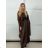 Šaty letní na ramínka dámské (S/M ONE SIZE) ITALSKÁ MÓDA IMPBB22B21841 S / M / L dunkelbraun