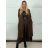Šaty letní na ramínka dámské (S/M ONE SIZE) ITALSKÁ MÓDA IMPBB22B21841 S / M / L dunkelbraun