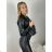 Women's long sleeve bodysuit (S/M/L ONE SIZE) ITALIAN FASHION IMPLP2355350060 S / M / L black