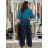 Women's wide-leg jeans, long, oversized (38-48) GOODIES GOD253848 34 blue