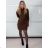 Women's Elegant Long Sleeve Dress (S/M ONE SIZE) ITALIAN FASHION IMPBB23B20866