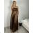 Šaty dlouhé společenské dámské (S/M ONE SIZE) ITALSKÁ MÓDA IMPHD2524106