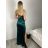 Women's Elegant Long Sleeve Blouse (S/M ONE SIZE) ITALIAN FASHION IMM23MS53757 S / M dark emerald